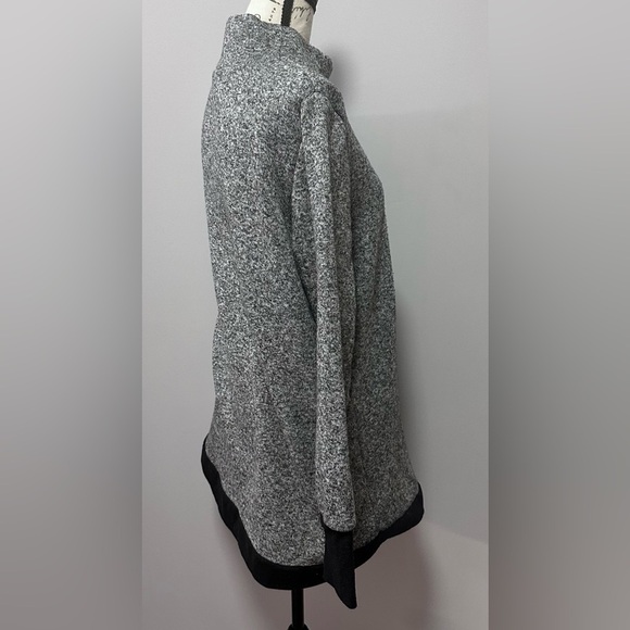 👕 Serra Heather Gray and Black Warm Shirt - Size Large 🌟 - Picture 3 of 12